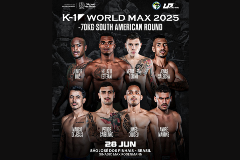 K-1 WORLD MAX 2025 CHEGANDO EM CURITIBA DIA 28 DE JUNHO